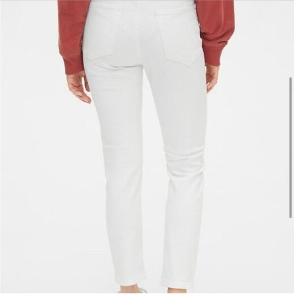 Gap High Rise Cigarette Jeans White 8/29 NEW - Picture 14 of 14